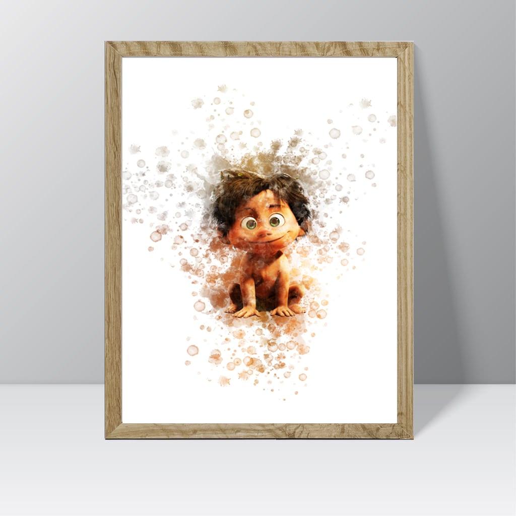 Good Dinosaur (Spot) - Watercolour Splash Print