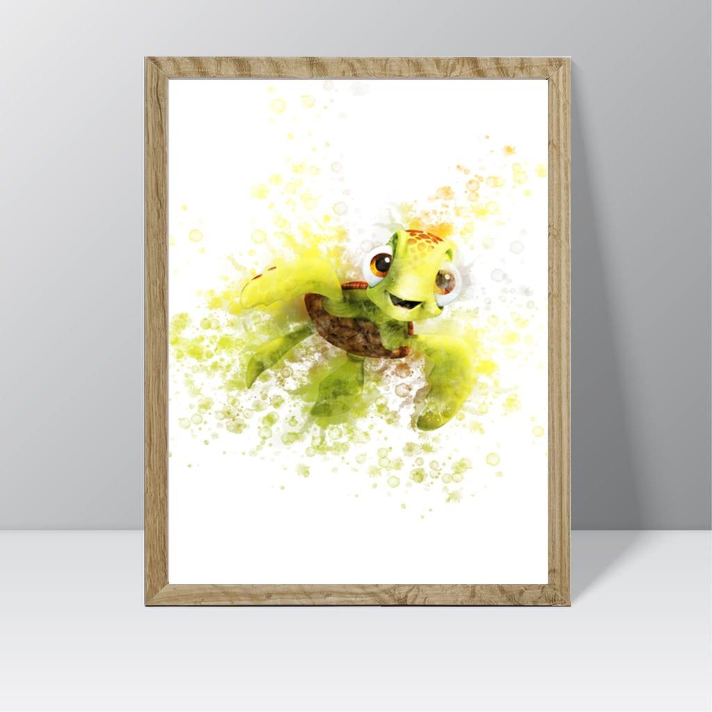 Finding Nemo (Dory) - Watercolour Splash Print